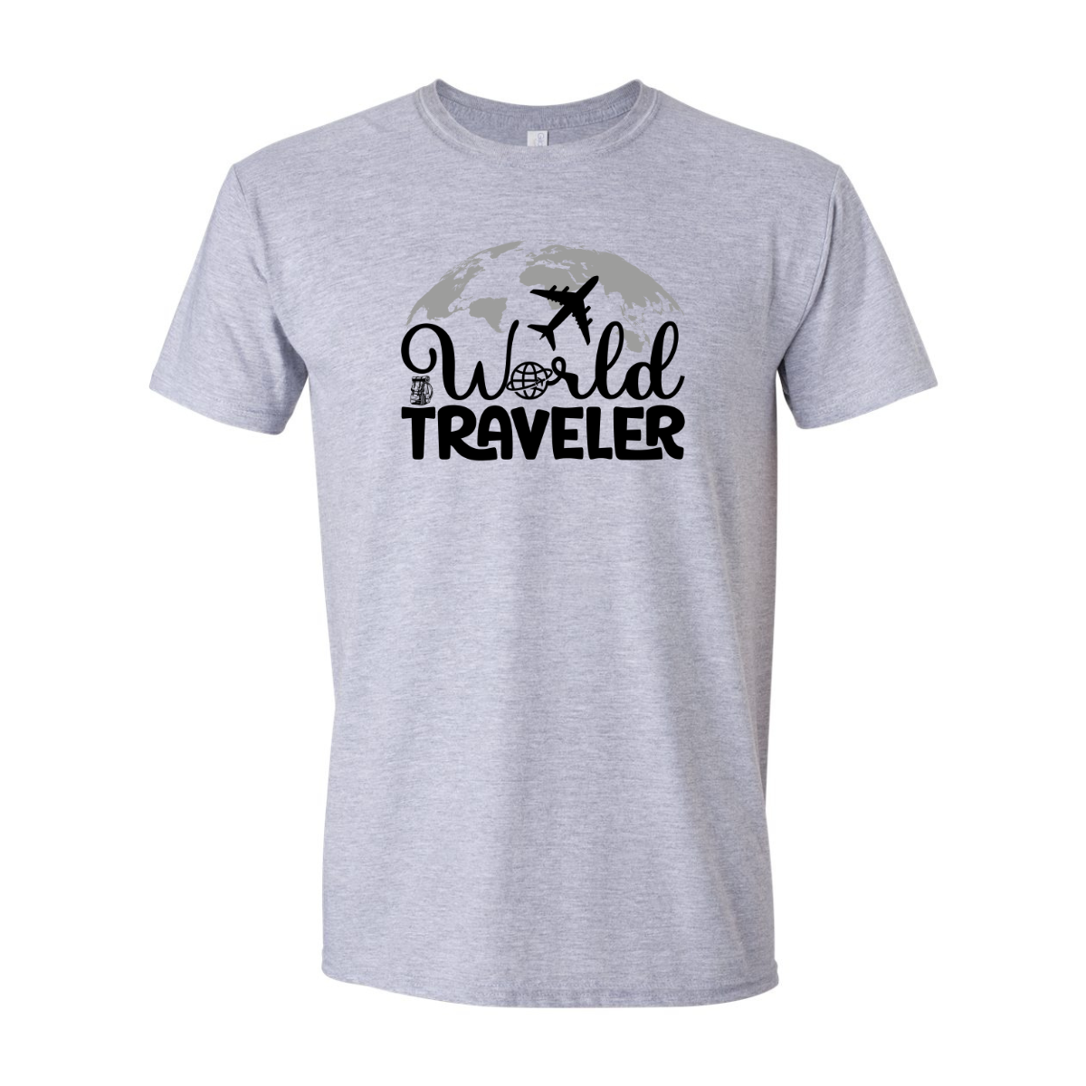 ADULT Unisex T-Shirt TRAA012 WORLD TRAVELER