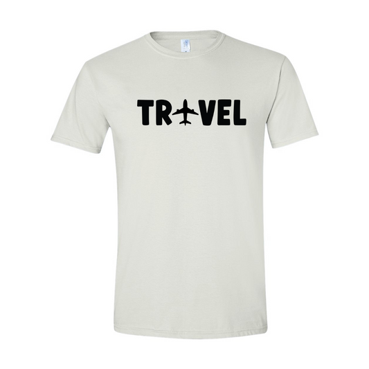 ADULT Unisex T-Shirt TRAA013 TRAVEL AIRPLANE