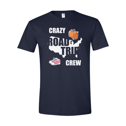 ADULT Unisex T-Shirt TRAB004 CRAZY ROAD TRIP CREW