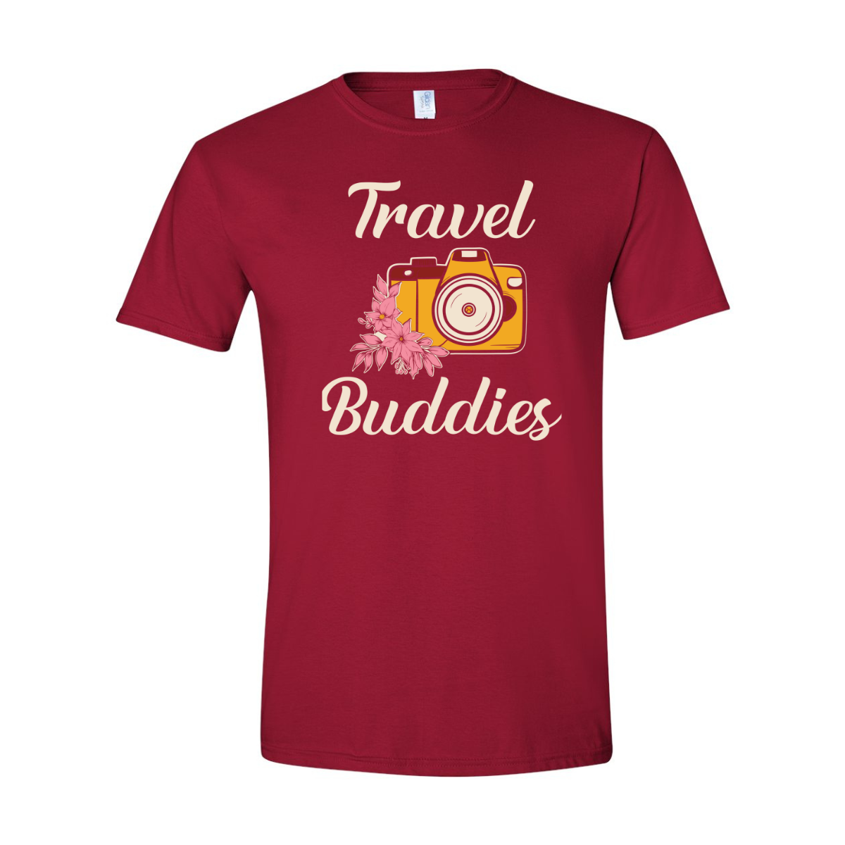 ADULT Unisex T-Shirt TRAB019 TRAVEL BUDDIES CAMERA