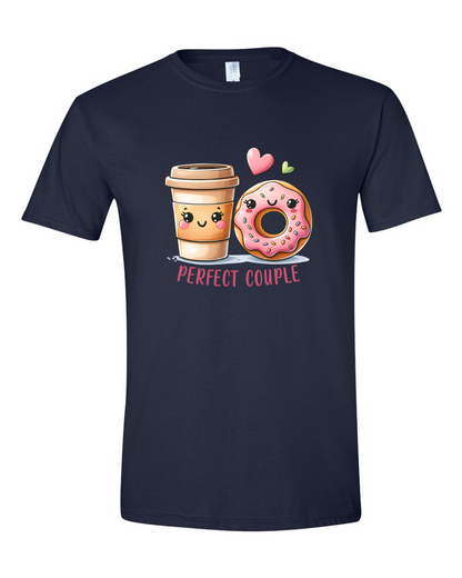 ADULT Unisex T-Shirt VALENTINE'S DAY FOOD COUPLE Custom Design