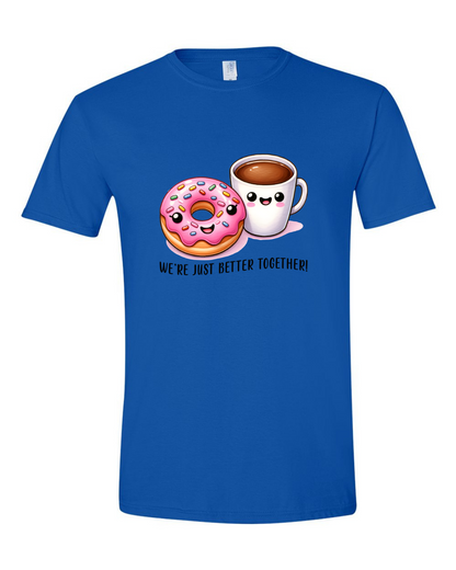 ADULT Unisex T-Shirt VALENTINE'S DAY FOOD COUPLE Custom Design