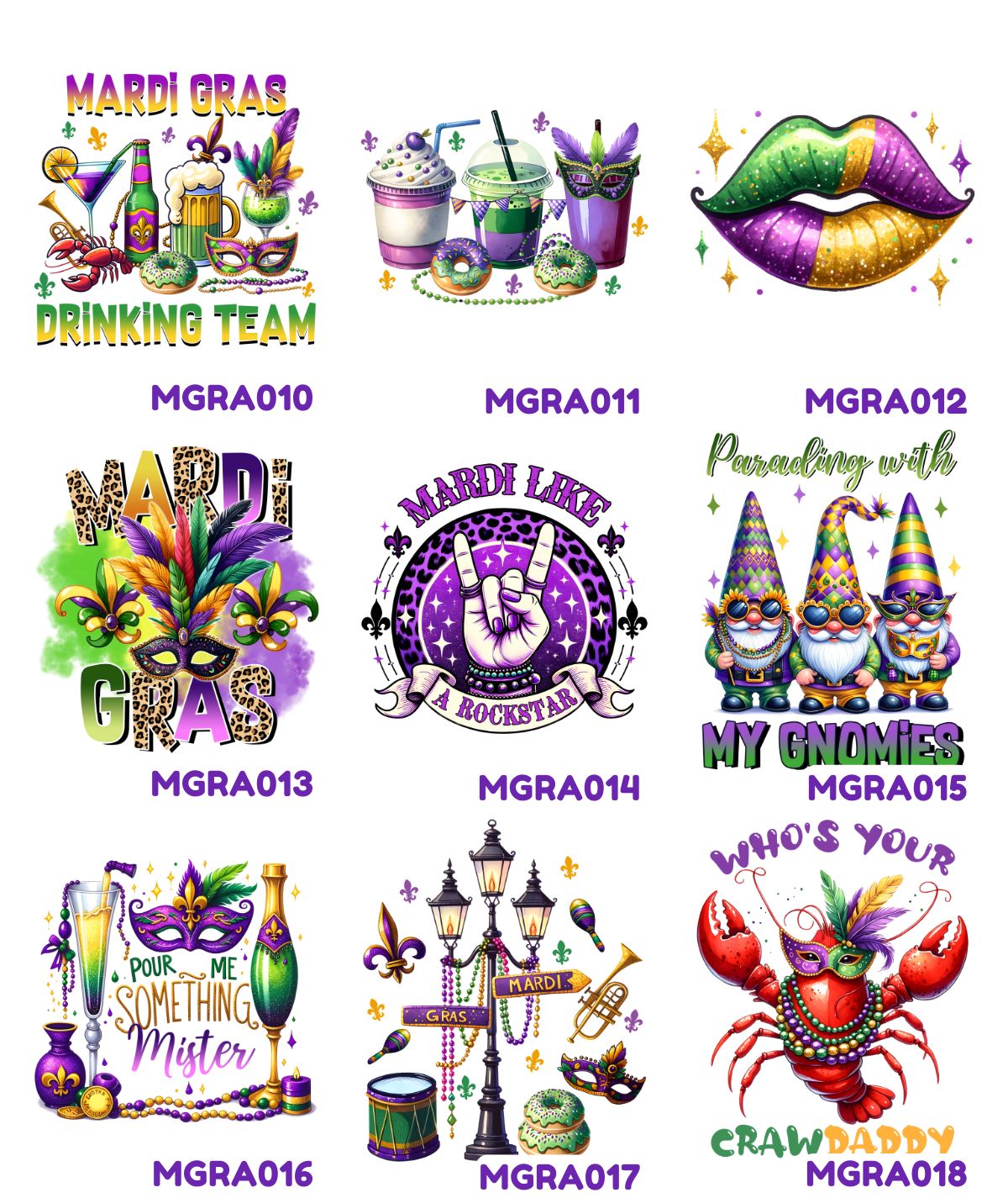 YOUTH T-Shirt MARDI GRAS Custom Design