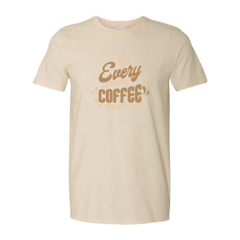 ADULT Unisex T-Shirt COFA020 EVERYDAY IS COFFEE DAY