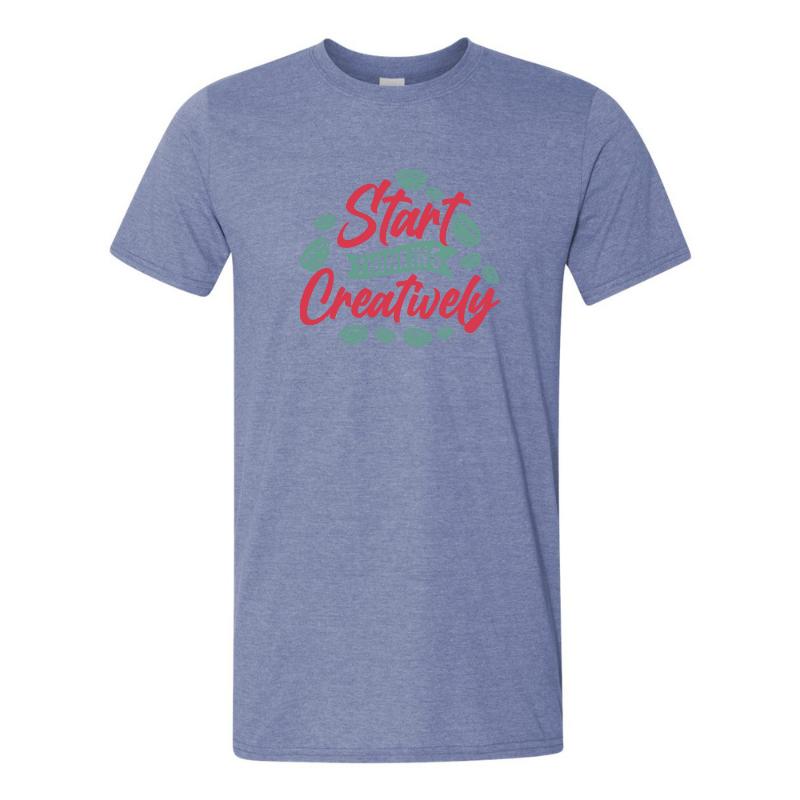 ADULT Unisex T-Shirt COFA027 START THINKING CREATIVELY