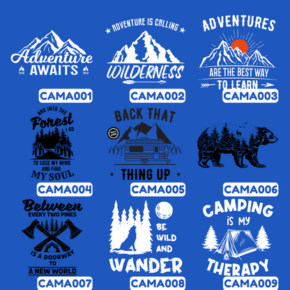 ADULT Unisex T-Shirt CAMPING & OUTDOORS Custom Design