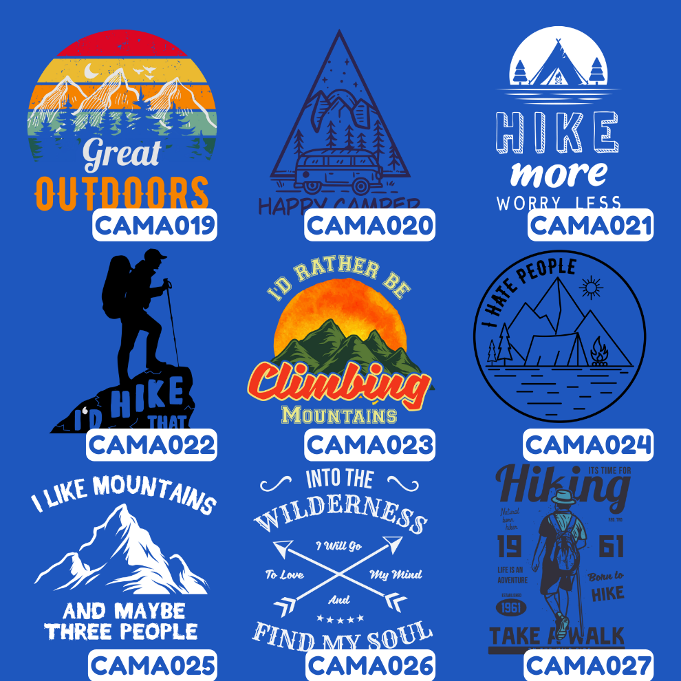 ADULT Unisex T-Shirt CAMPING & OUTDOORS Custom Design