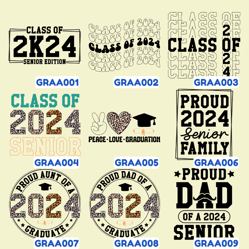 ADULT Unisex Sweatshirt GRADUATION SENIOR 2024 Custom Design