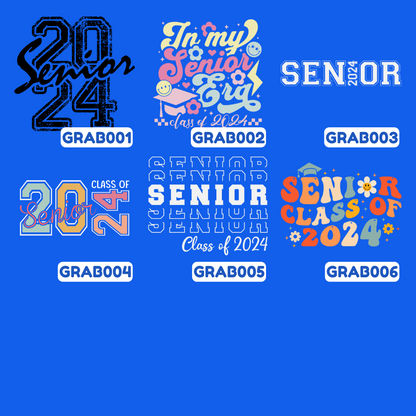 ADULT Unisex Hoodie GRADUATION SENIOR 2024 Custom Design