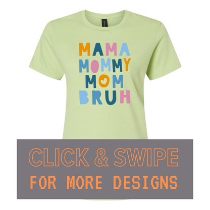 WOMEN'S Crewneck T-Shirt MOM MOTHER'S DAY Custom Design