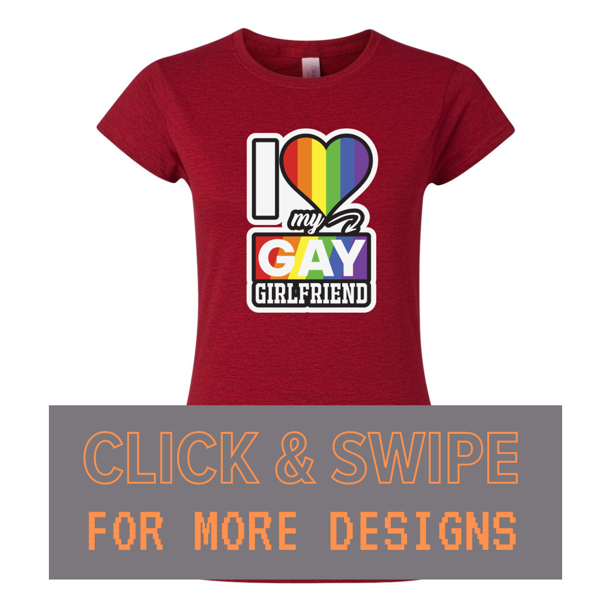 WOMEN'S Crewneck T-Shirt PRIDE MONTH Custom Design