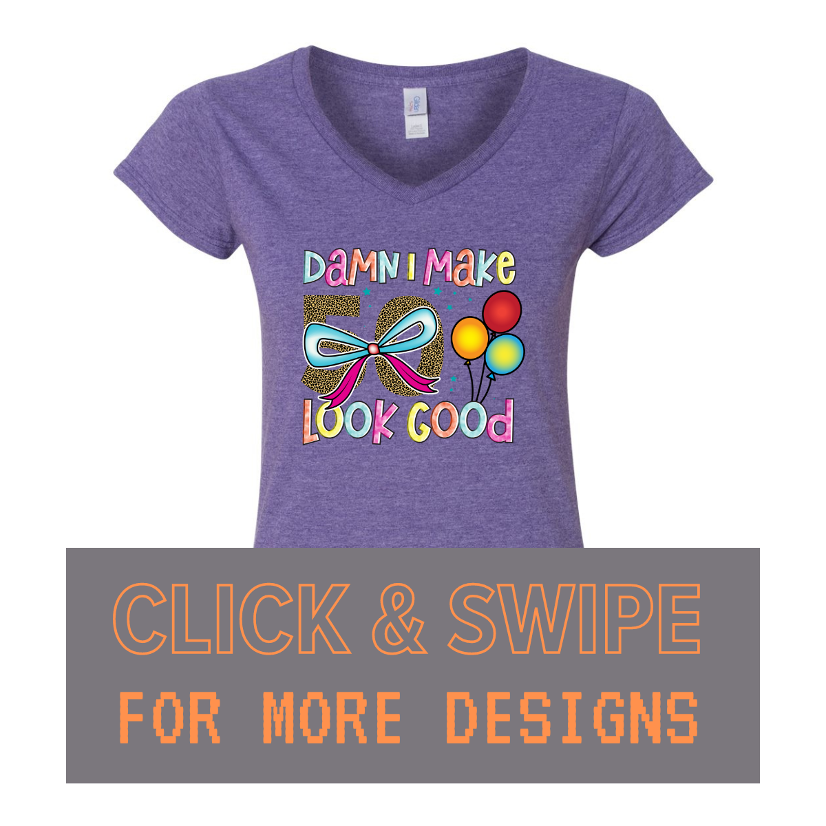 WOMEN'S V-Neck T-Shirt BIRTHDAY Custom Design