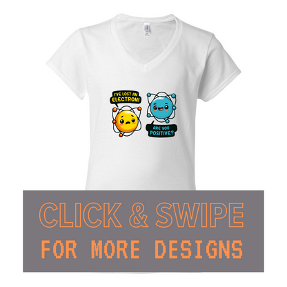 WOMEN'S V-Neck T-Shirt CHEMISTRY Custom Design