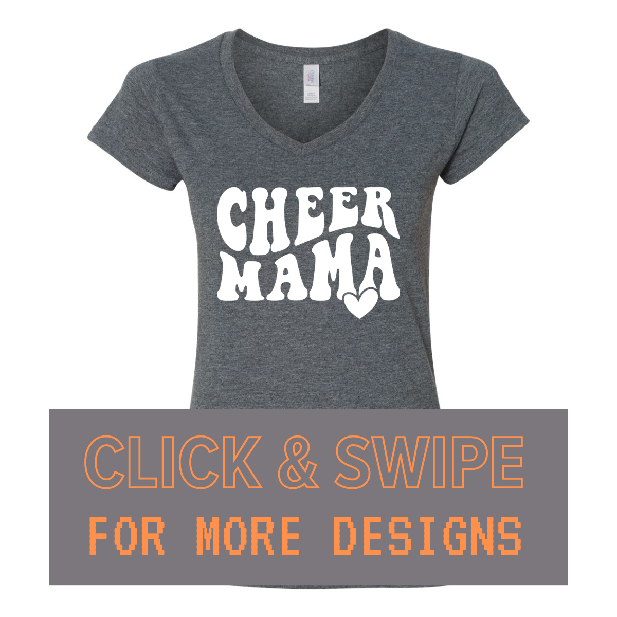 WOMEN'S V-Neck T-Shirt MOM MOTHER'S DAY Custom Design