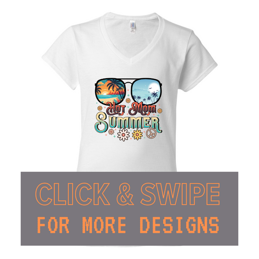 WOMEN'S V-Neck T-Shirt SUMMER Custom Design