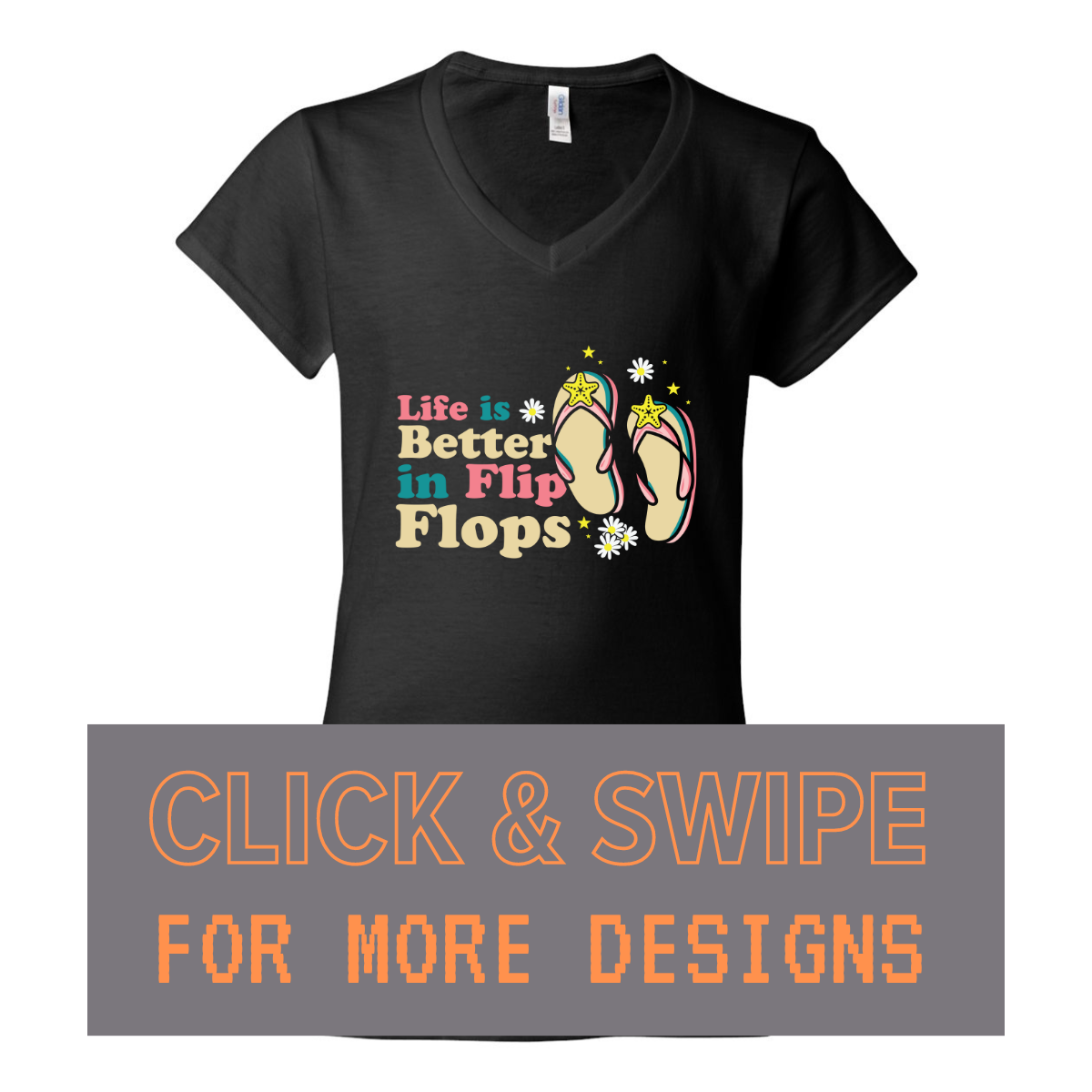 WOMEN'S V-Neck T-Shirt SUMMER Custom Design