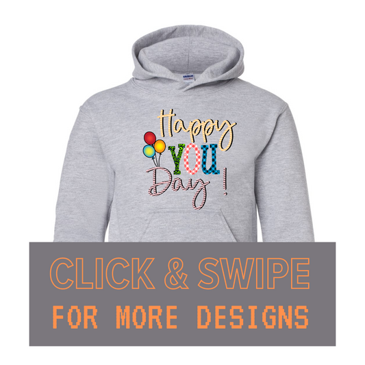 YOUTH Hoodie BIRTHDAY Custom Design