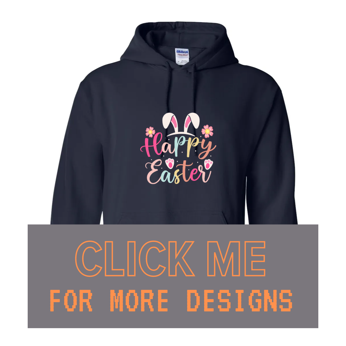 ADULT Unisex Hoodie EASTER Custom Design