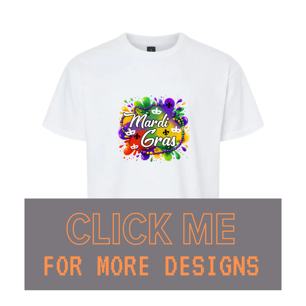 YOUTH T-Shirt MARDI GRAS Custom Design