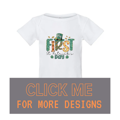 BABY INFANT Onesie ST PATRICKS DAY Custom Design