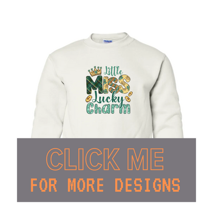 YOUTH Sweatshirt ST PATRICKS DAY Custom Design