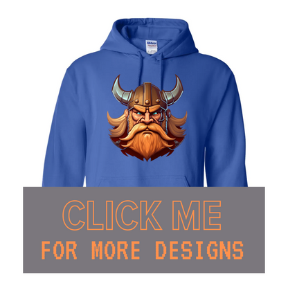 ADULT Unisex Hoodie VIKING Custom Design